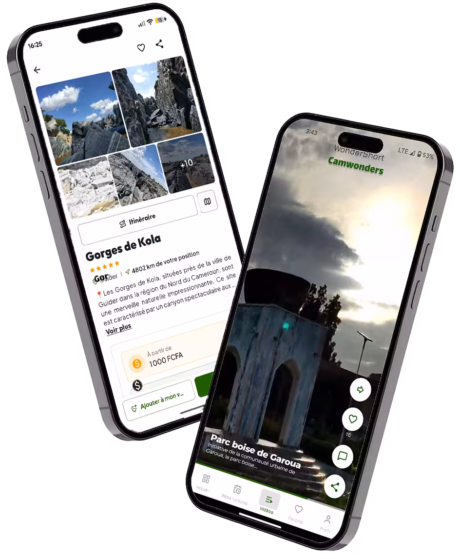 Aperçu de l'application CamWonders